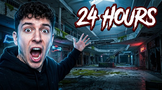 I Spent 24 Hours Locked Inside A Giant Abandoned Mall