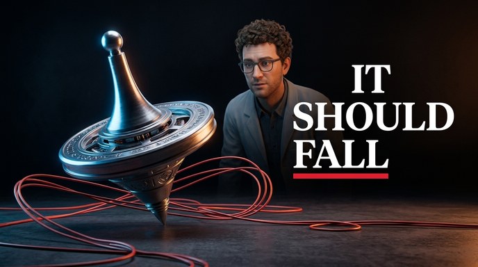 Why A Spinning Top Should Fall Over But Doesn't
