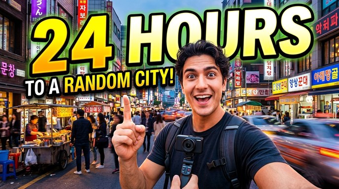 I Flew To A Random City For 24 Hours